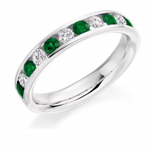 Emerald Ring - (EMDHET939) - All Metals